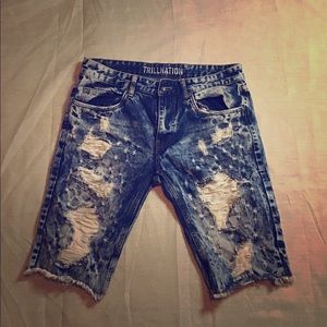 Moto biker shorts